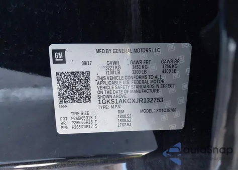 2018 GMC Yukon Sle из США, поврежденный, VIN 1GKS1AKCXJR132753